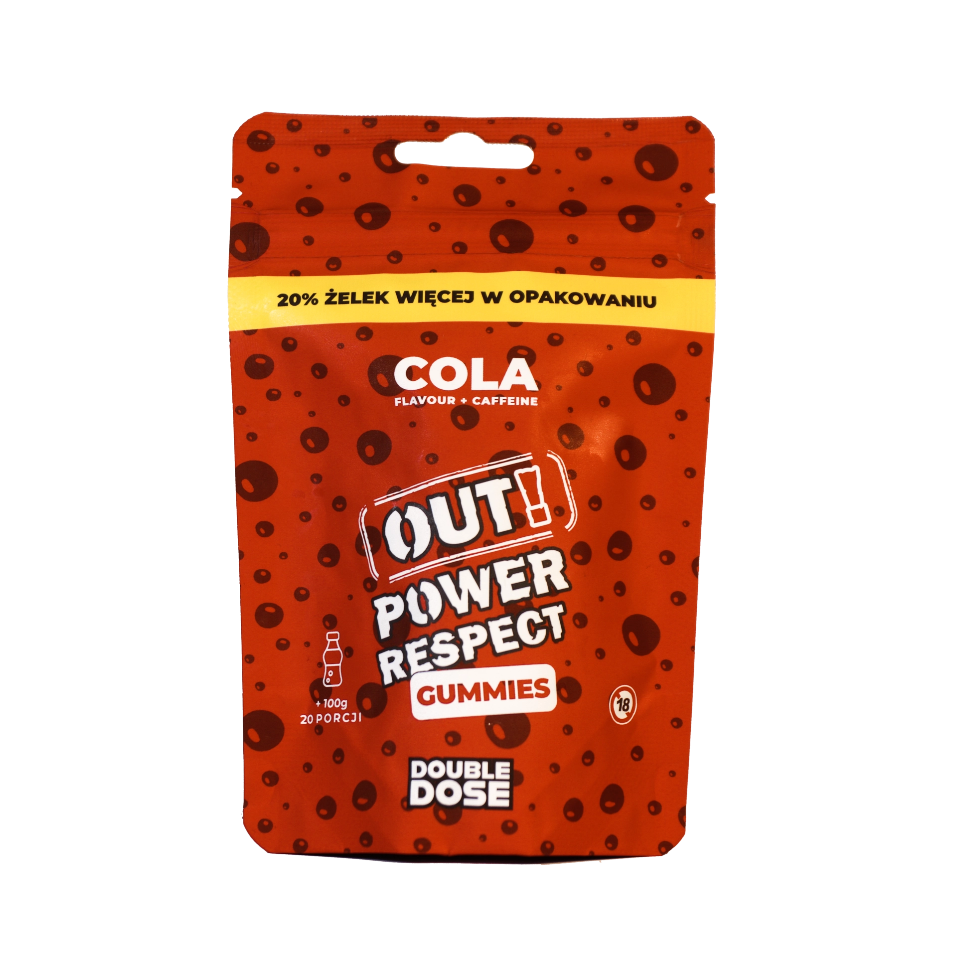 Żelki Konopne OUT! Power Respect - Cola + Caffeine