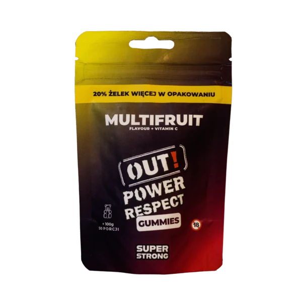 Żelki Konopne OUT! Power Respect - Multifruit + Vitamin C